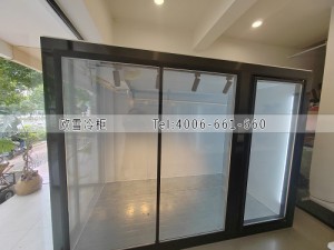 湖南郴州花店小型玻璃花房冷庫(kù)安裝案例
